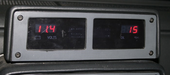 Digital gauges in the car